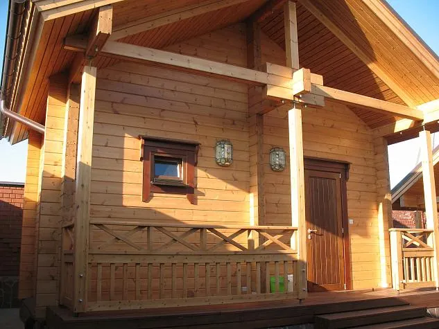 Баня из клеенного бруса, беседка, зона барбекю пос. Широкая Речка