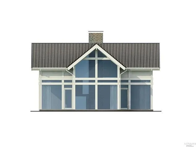 Проект фахверкового дома 5333