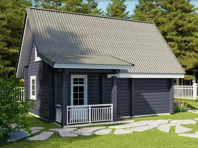 Проект дома из клеенного бруса ЛайтХаус 7