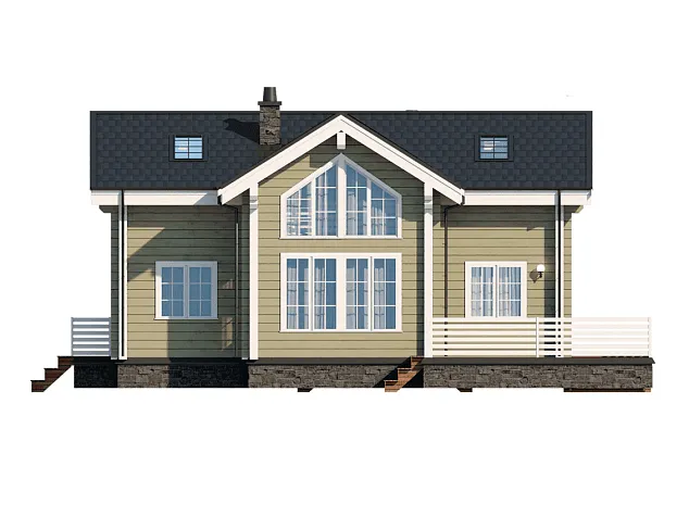 Проект дома из клеенного бруса 892