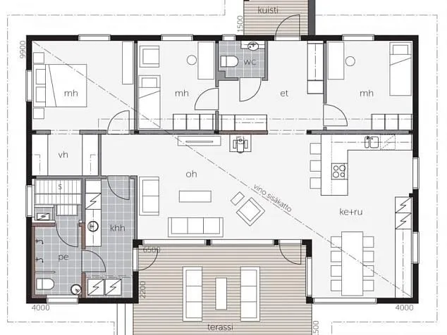 Проект дома из клеенного бруса 358
