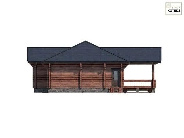 Проект дома из клеенного бруса 3974