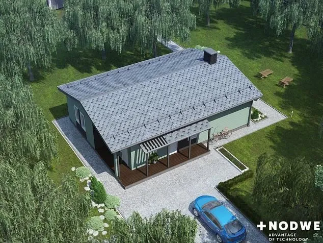 Проект фахверкового дома 5988