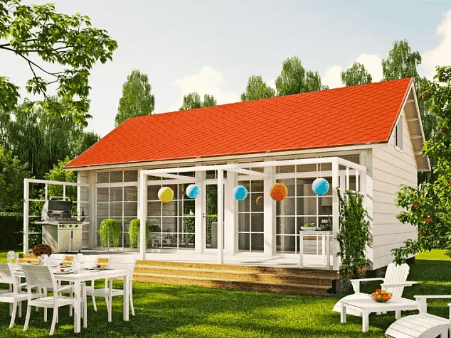 Дом для отдыха 50-Бревенчатый Коттедж