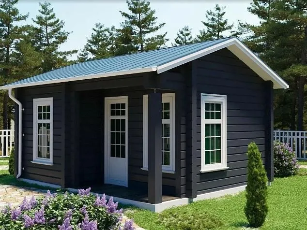 Проект бани из клеенного бруса ЛайтХаус 5