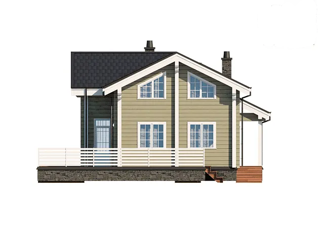 Проект дома из клеенного бруса 892