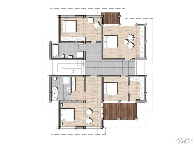 Проект фахверкового дома 3446