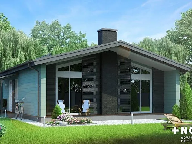 Проект фахверкового дома 5988