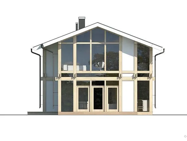 Проект фахверкового дома 5335