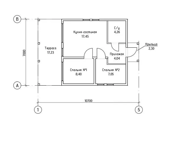 Каркасный дом М61