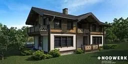 Проект фахверкового дома 80