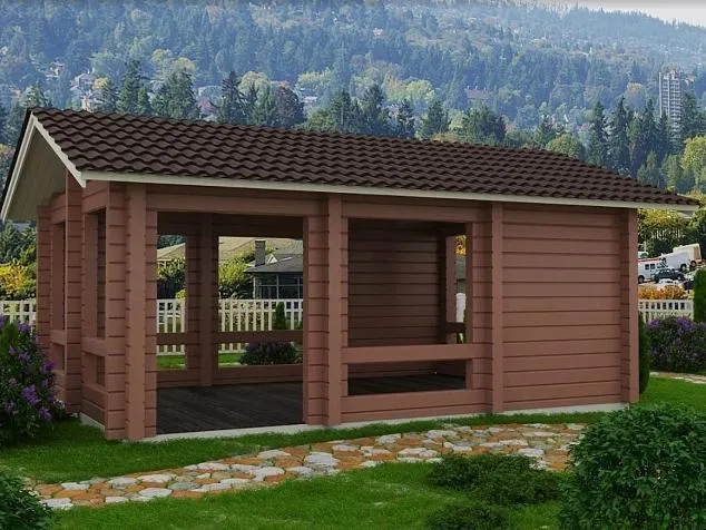 Проект дома из клеенного бруса ЛайтХаус 9