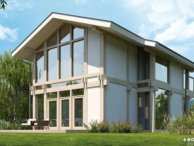 Проект фахверкового дома 5335