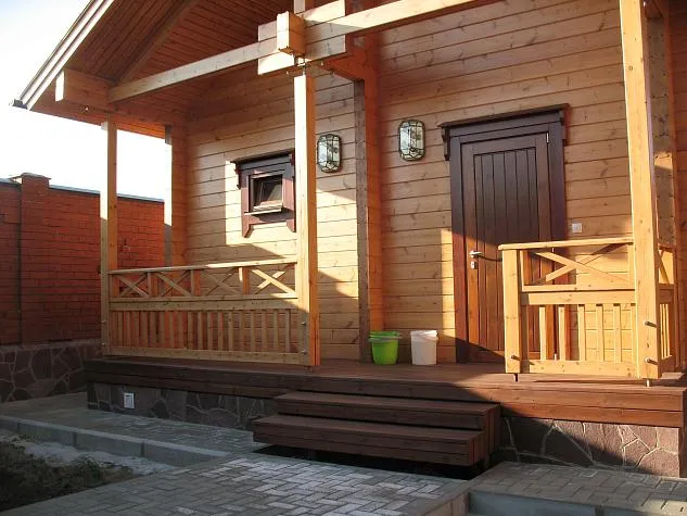 Баня из клеенного бруса, беседка, зона барбекю пос. Широкая Речка