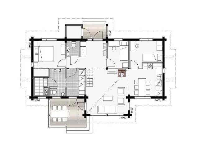 Леви-Шале с мансардой