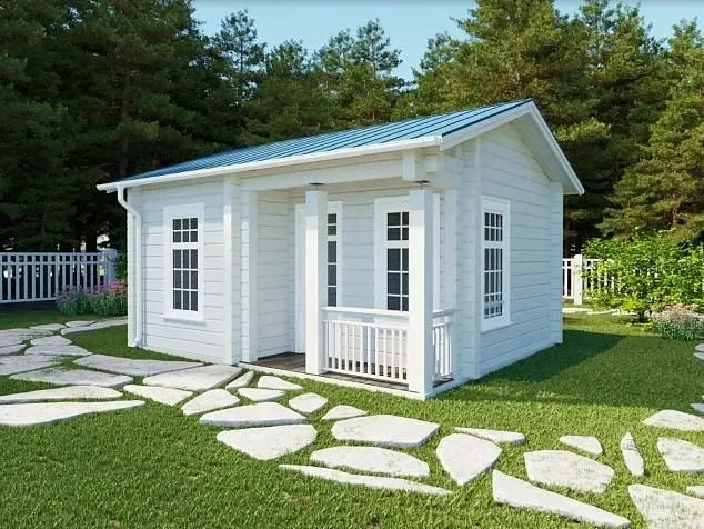 Проект бани из клеенного бруса ЛайтХаус 5