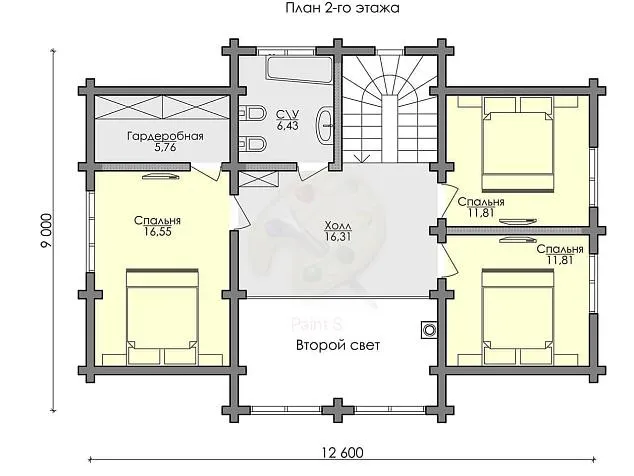 Проект дома из клеенного бруса 5328