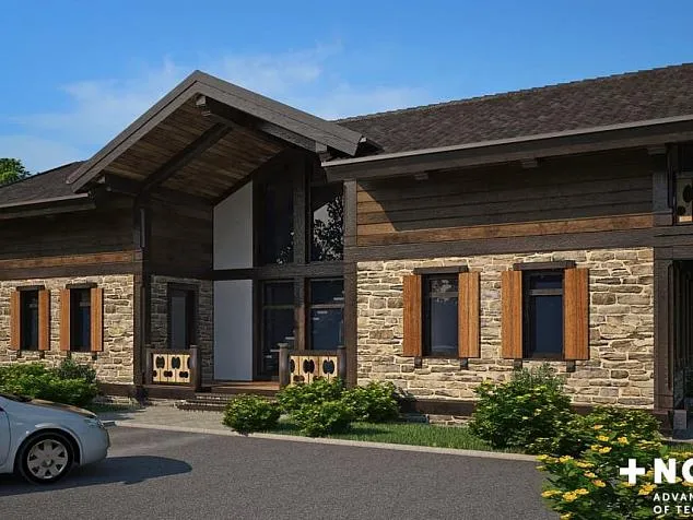 Проект фахверкового дома 78