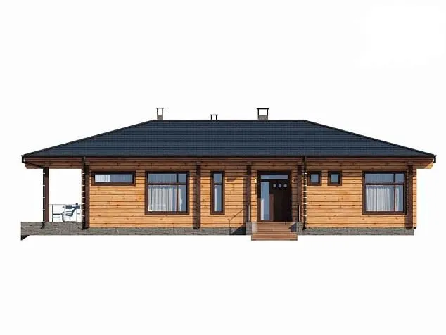 Проект дома из клеенного бруса 76-352