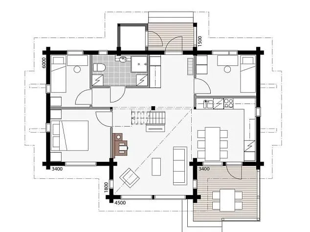 Леви-Шале с мансардой