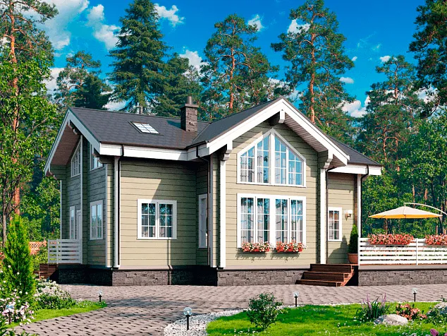 Проект дома из клеенного бруса 892