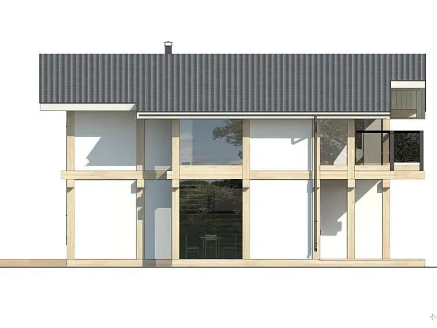 Проект фахверкового дома 5335