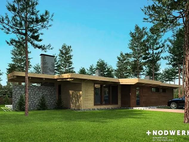 Проект фахверкового дома 6987