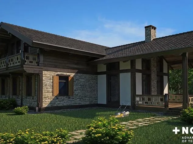 Проект фахверкового дома 78