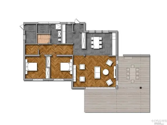 Проект фахверкового дома 6987