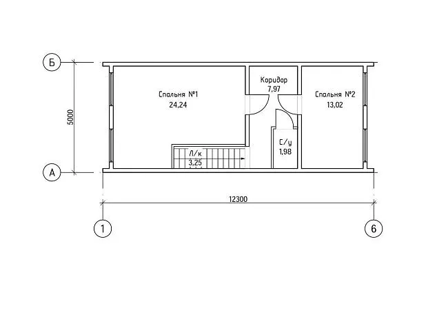Каркасный дом Б123