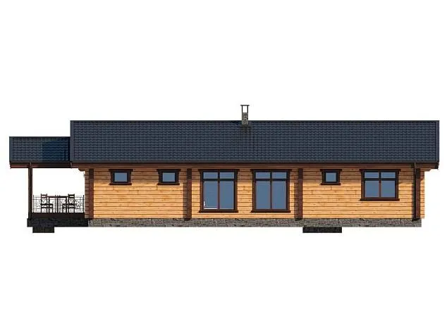 Проект дома из клеенного бруса 4991