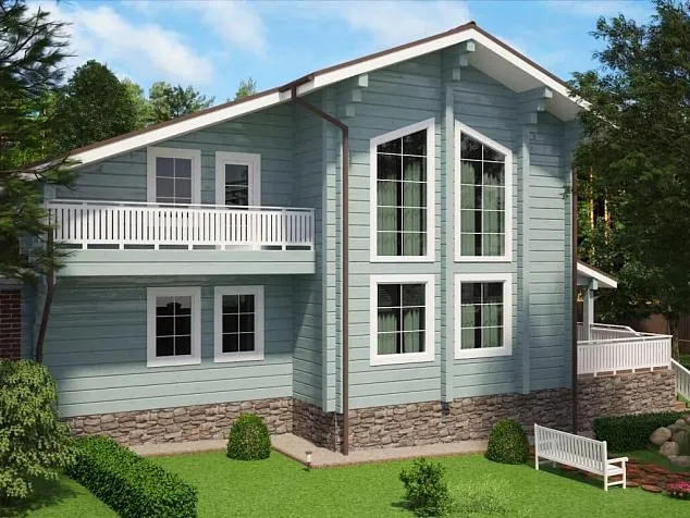 Проект дома из клеенного бруса 01-388