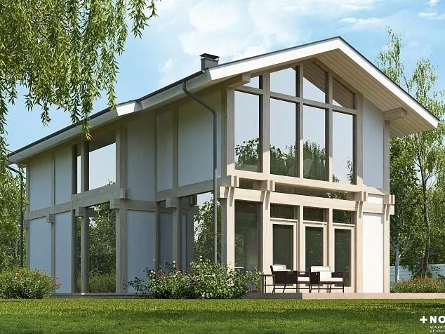 Проект фахверкового дома 5335