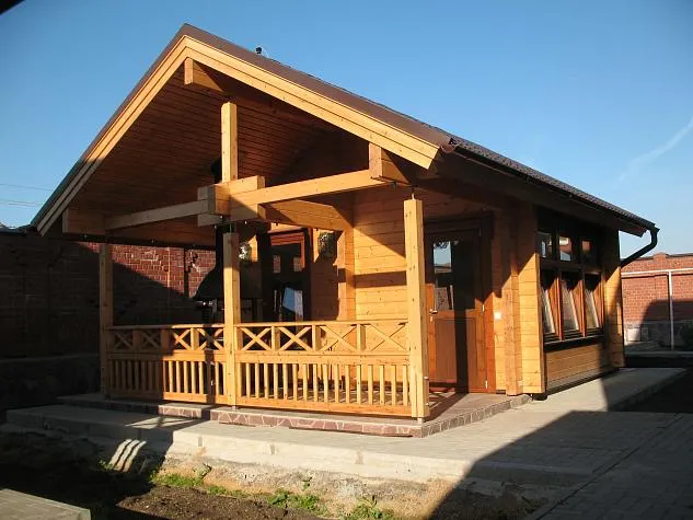 Баня из клеенного бруса, беседка, зона барбекю пос. Широкая Речка