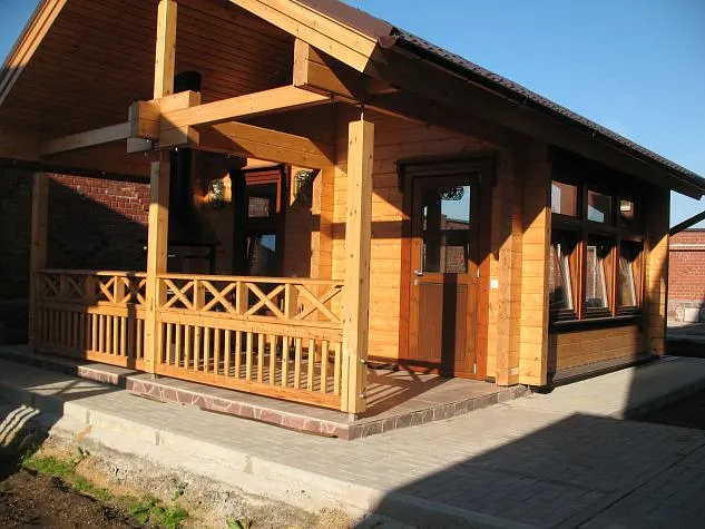 Баня из клеенного бруса, беседка, зона барбекю пос. Широкая Речка