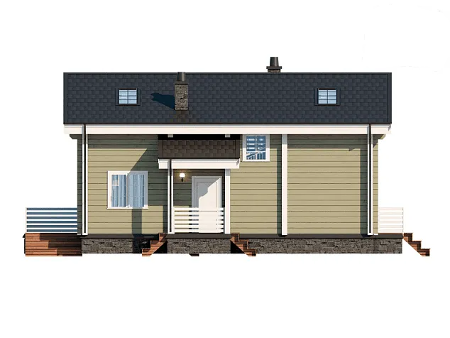 Проект дома из клеенного бруса 892