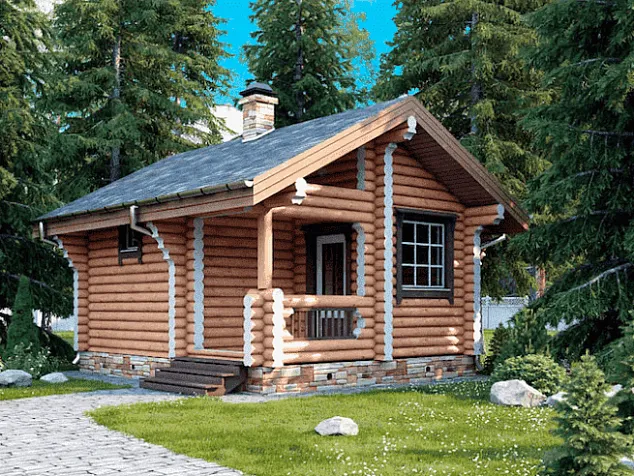 Баня из бруса 1893