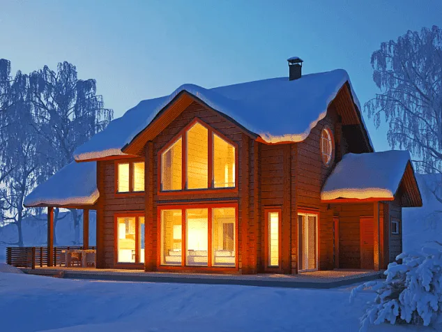 Оре - шале, 2 этаж(ей) бревенчатый дом