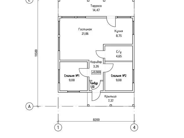 Каркасный дом М81