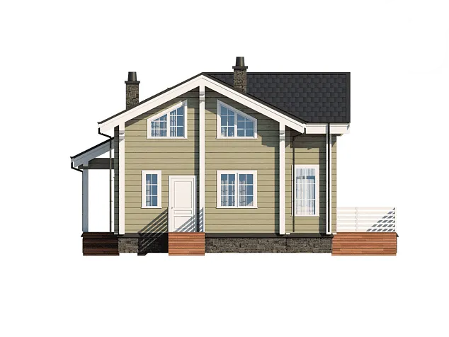 Проект дома из клеенного бруса 892