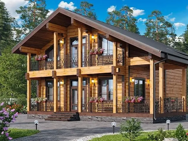 Проект дома из клеенного бруса 5106