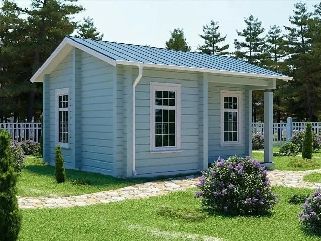 Проект бани из клеенного бруса ЛайтХаус 5